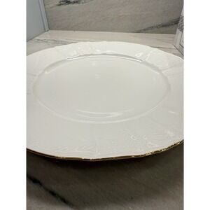 VTG Gold Rimmed Royal Prague Lesov Concordia Fine Porcelain Czech Republic Plate